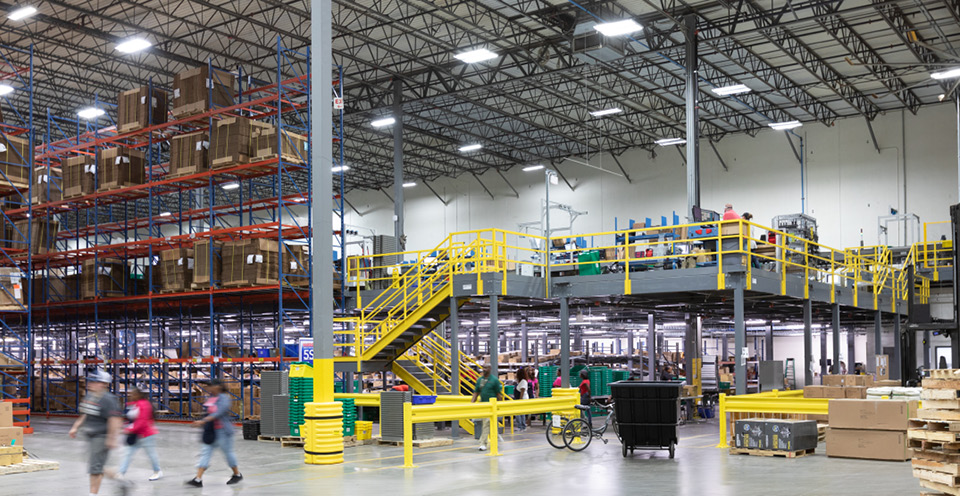 Inside of Harbor Freight Tools' distribution facility in South Carolina, after W. P. Carey's (NYSE: WPC) Asset Management team financed a build-to-suit and follow-on expansion