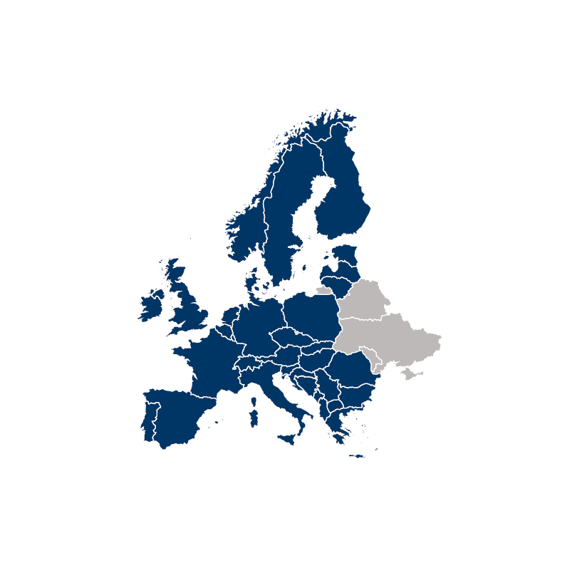 W. P. Carey (WPC) Investment Team Europe Region Map
