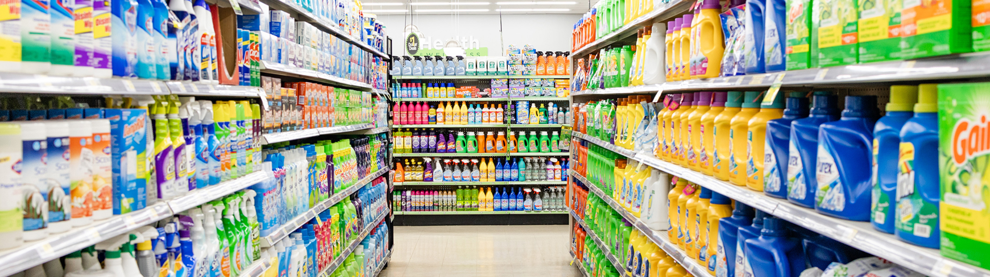 Interior of Dollar General store