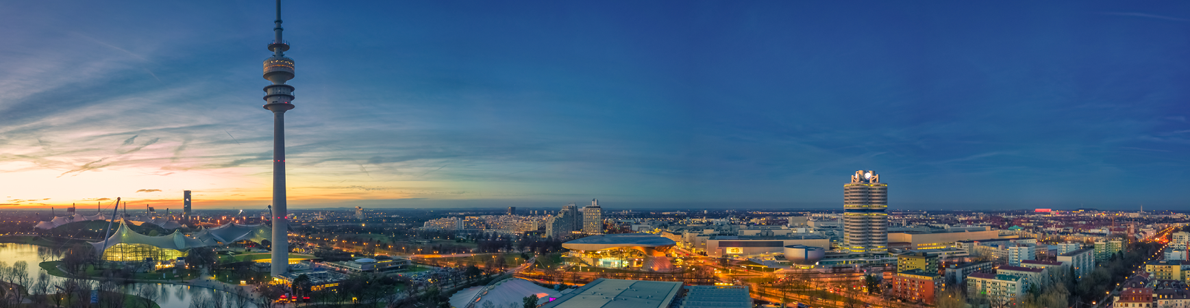 Aerial photo of Munich