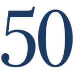 W. P. Carey's 50th Anniversary Logo