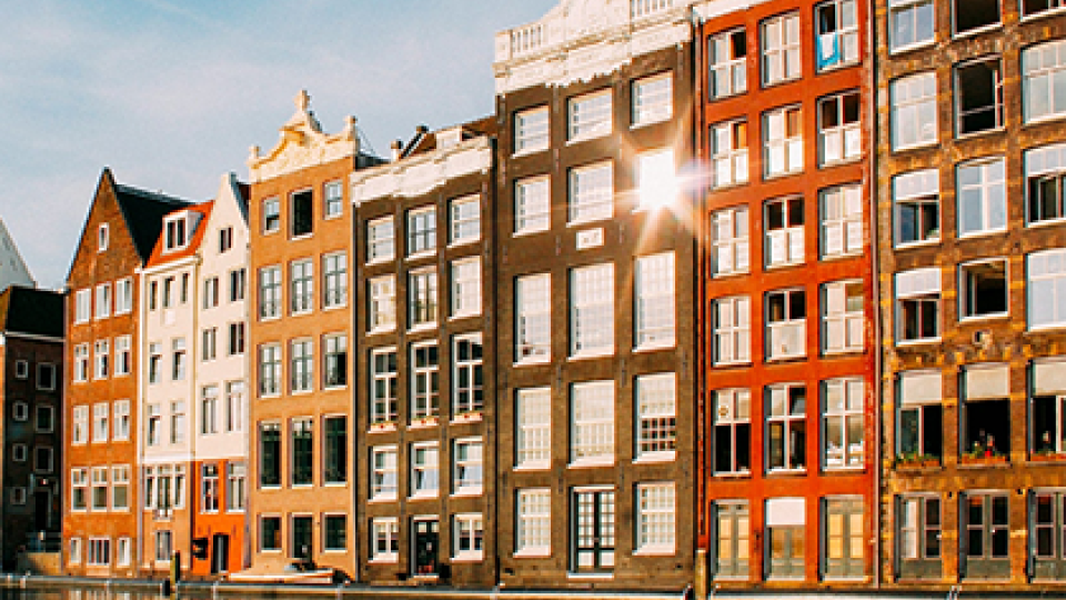 The Amsterdam skyline