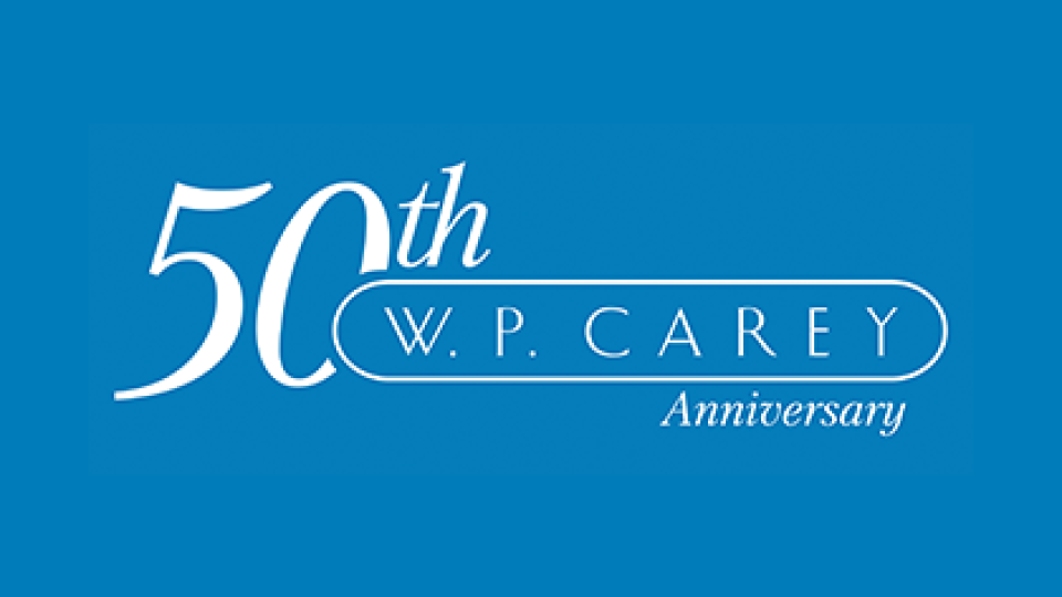 W. P. Carey's 50th anniversary logo