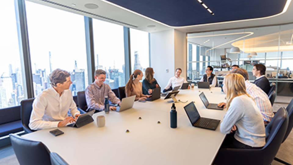 The W. P. Carey Asset Management team at the NYC office.