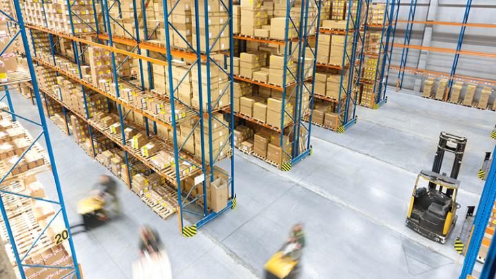 Numerous Boxes in Storage facility