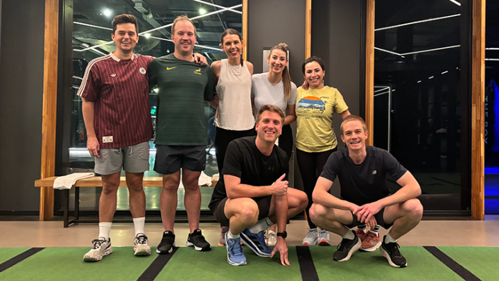 W. P. Carey Amsterdam employees at a CareyWellness event