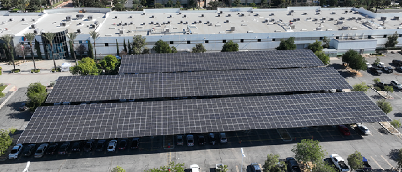 Photo of solar carports 