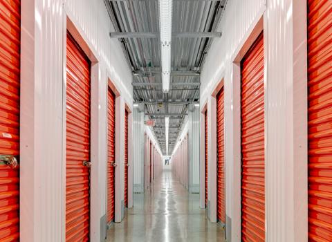 Inside of a W. P. Carey (NYSE: WPC) commercial net-leased self-storage real estate property in the United States