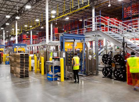 Inside of a W. P. Carey (NYSE: WPC) net-leased commercial industrial manufacturing facility