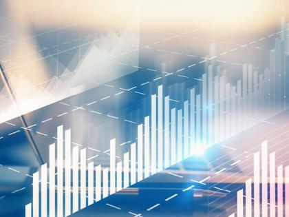 Abstract line and bar charts