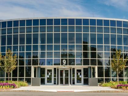 Front of the Astellas building