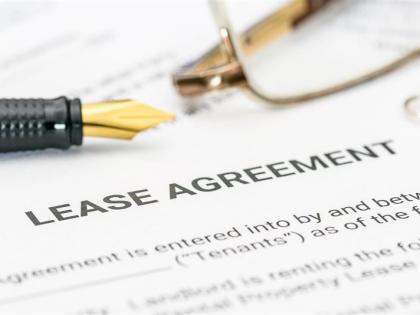 Photo of lease agreement