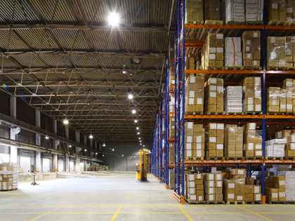 The interior of a manufacturing facility