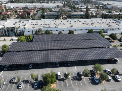 Photo of solar carports 