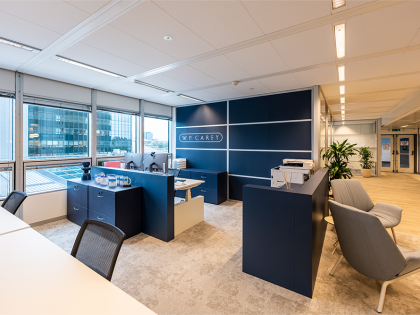 An interior photo of the Amsterdam W. P. Carey office