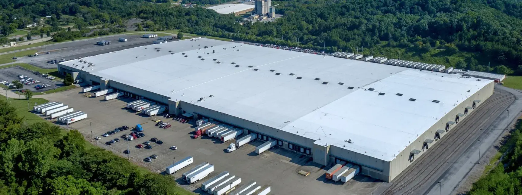 The exterior of a large warehouse owned by W. P. Carey and leased by Chattem.