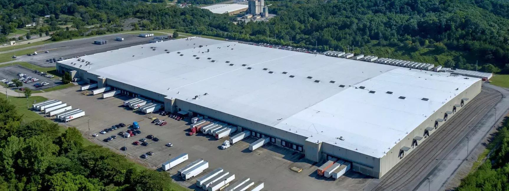 The exterior of a large warehouse owned by W. P. Carey and leased by Chattem.