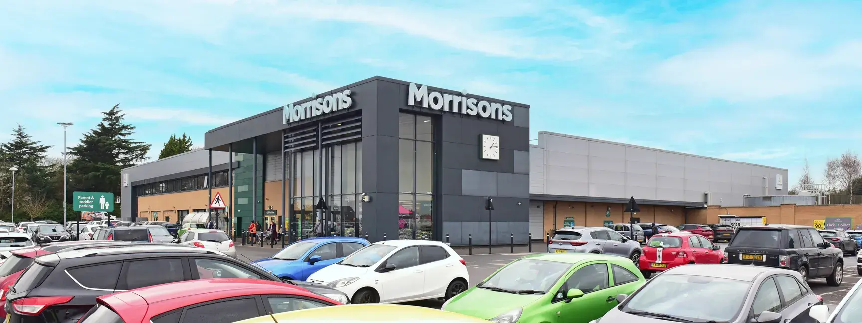 Exterior of a building leased to Morrisons and owned by W. P. Carey