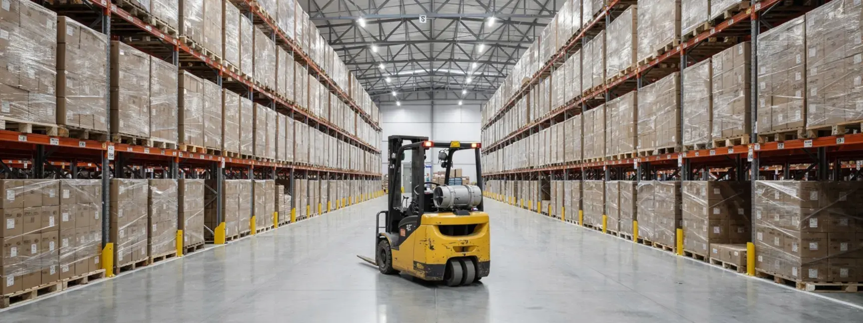 Stock photo of an interior of a warehouse